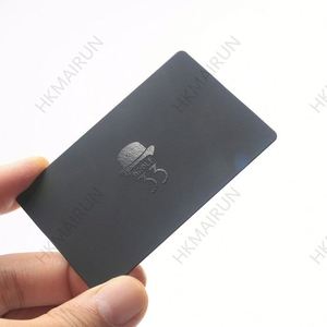 Cartes de visite professionnelles en acier inoxydable noir de haute qualité 1 mm or - Product Image 1