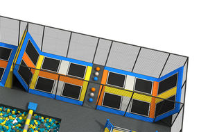 Pokiddo enfants et adultes aire de jeux intérieure <span class=keywords><strong>Trampoline</strong></span> Park <span class=keywords><strong>Trampoline</strong></span> Jeux Interactive <span class=keywords><strong>Trampoline</strong></span> Ball Game <span class=keywords><strong>Freestyle</strong></span> Duo - Product Image 2