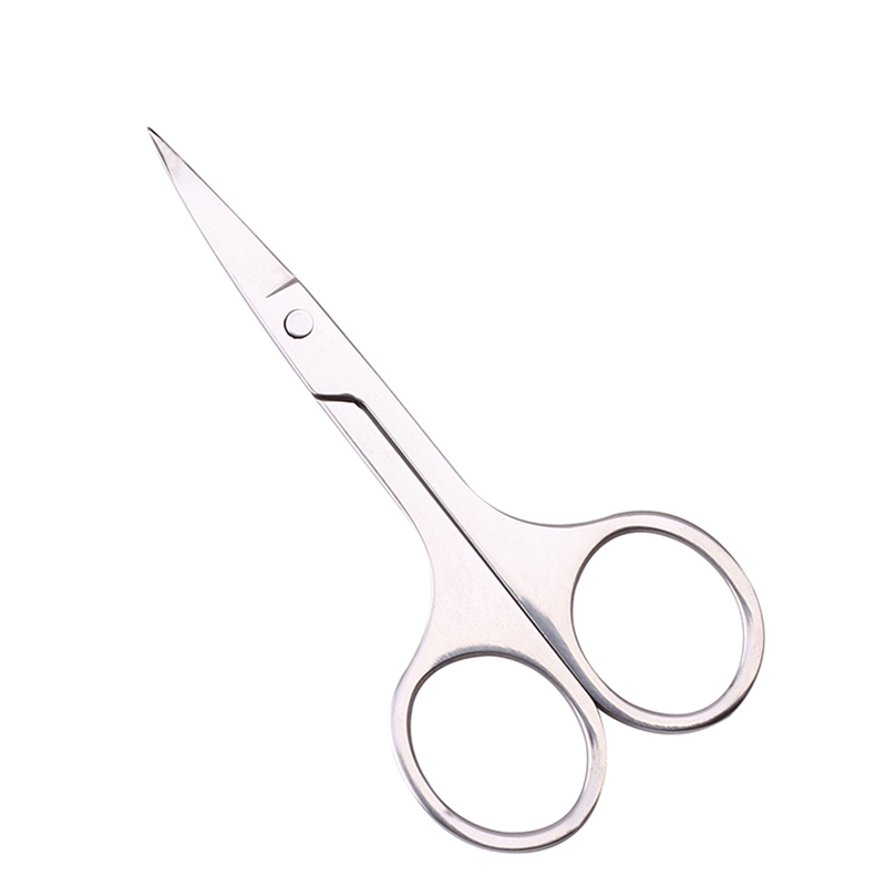 Оптовая продажа, изогнутые ножницы для ногтей, инструменты для красоты, ножницы для бровей