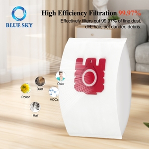 Sacs à poussière haute efficacité pour aspirateurs <span class=keywords><strong>Miele</strong></span> Type <span class=keywords><strong>FJM</strong></span> C2 C1 S2 S3 S4 S5 S6 <span class=keywords><strong>HyClean</strong></span> 3D - Pièces détachées - Product Image 4