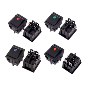 Interruptor Basculante Iluminado KCD4 16A 250V, 2 Posiciones, 4/6 Pines, 22x28mm para Reinicio de Energía - Product Image 5