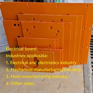 Pannello Fenolico Personalizzato per Isolamento Elettrico, Colore Nero/Rosso-Arancio, Durezza Shore 80, Utilizzo <span class=keywords><strong>Legno</strong></span> Incollato Elettricamente - Product Image 6