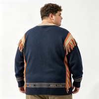 Nouvelle Arrivée - Cardigan en Tricot Respirant Personnalisé pour Homme avec Boutons et Broderie de Lettres - Collection Printemps