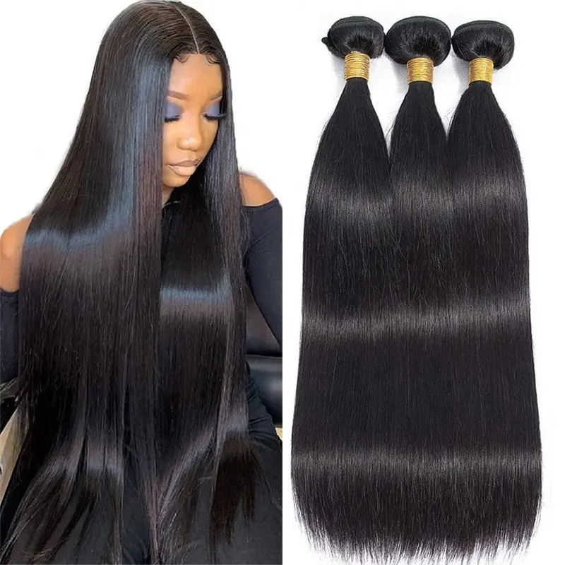 Conjunto de extensão de cabelo humano Apple Girl 4/5/6/7 peças, extensão de cabelo remy para mulheres africanas, ideal para uso em 2024, em promoção