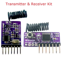 RFT1C04 Decodierungs-Fernbedienung DC 3,3V 5V 4CH AES-Verschlüsselungs-Encoder-Steuermodul 433M ASK OOK RF Drahtloses Transceiver-Board