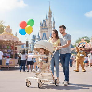 Passeggino Leggero Pieghevole in Lega di Alluminio, Carrozzina di Lusso Bidirezionale Portatile per Bambini da 0 a 3 Anni - Product Image 6