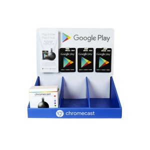 Custom Unique Pop Phone Accessories Counter Top/Desktop Cosmetic Cardboard Greeting Cards Retail Pdq Display <b>Box</b> With Pegs Hooks - Product Image 5