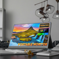 Monitor Portabel SIBOLAN 12.2 Inci IPS 1920x1200P Tipe-C dengan Speaker Terintegrasi untuk Laptop & Gaming