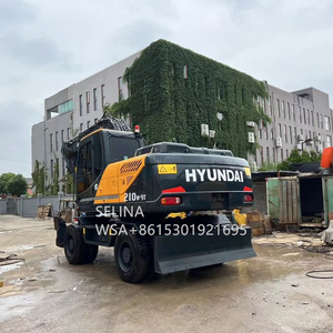 รถขุดไฮดรอลิกมือสอง ยี่ห้อฮุนได รุ่น 140W 210w 210-9w แบบมีล้อ รุ่น R225 R335 พร้อมอะไหล่ ขายด่วนในเซี่ยงไฮ้ - Product Image 6