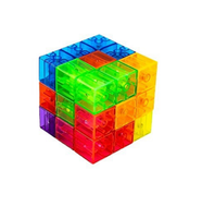 Bloc éducatif en plastique Jouet cube magnétique pliant Jouets