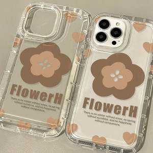 Custodia per telefono in TPU <span class=keywords><strong>trasparente</strong></span> <span class=keywords><strong>con</strong></span> bordo cuscino d'aria stampato <span class=keywords><strong>con</strong></span> fiori di caffè per <span class=keywords><strong>Iphone</strong></span> X Xr Xs Max <span class=keywords><strong>11</strong></span> 12 13 14 15 16 17 - Product Image 2