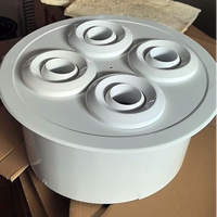 Échangeur de système d'air Frsesh Sorties d'air à jet de forme personnalisable Buse à jet à bille épaissie en aluminium avec panneau ou armoire