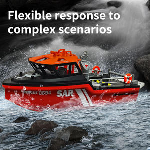 XT694ミニ2.4Ghzリモートコントロールレスキューボート1:32スケール4CGRCおもちゃ8 KM/H1503ブラシレスモーター水おもちゃ子供ギフト - Product Image 2