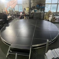 Plateforme de scène mobile en contreplaqué antidérapante en aluminium portable, réglable, pour concert, événement, mariage, église, école, hôtel, podium