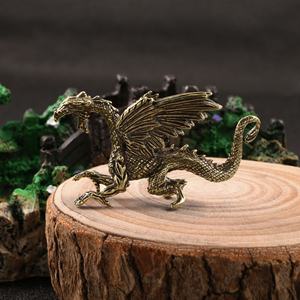 Metalen Ambachten Koperen Drakenornamenten Bronzen Standbeeld Van Warcraft Dragon Desktop Prullaria. - Product Image 5