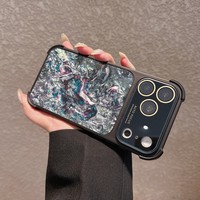 Coque de téléphone antichoc en silicone souple avec texture coquille et airbag aux quatre coins pour iPhone 17 Pro Max, 16, 15, 14 Series – Vente en gros