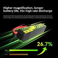 Baterai Pesawat Model BETAFPV LAVA II 580mah, 680 MAh Lithium Polymer 2-4S Kompatibel dengan Drone Balap FPV Seri Pavo