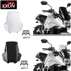 XXUN moto accessoires Airflow pare-brise protecteur couverture avec support pour <span class=keywords><strong>Suzuki</strong></span> <span class=keywords><strong>Katana</strong></span> 2019 2020 <span class=keywords><strong>2021</strong></span> 2022 2023 2024 - Product Image 1