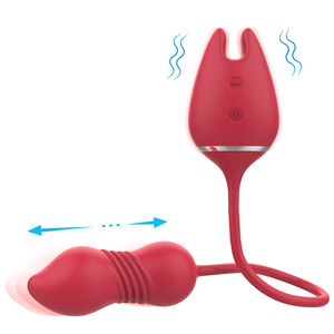 S-Hand 3 in 1 Schub G-Punkt Klitoris Nippel Stimulierende Vibrator Weibliche Mastur bator Rose Sexspielzeug für Frau - Product Image 4