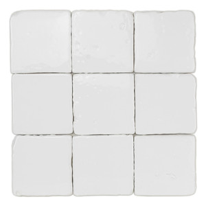 Piastrella Quadrata Vitri White Rustic 10x10 per Pavimento e Parete - Product Image 2