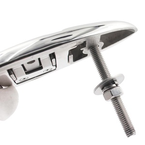 Crampons pliants pour bateaux en acier inoxydable 316, crampons de quai rabattables de qualité marine pour cordes, fixations pour ponts de yachts - Product Image 3