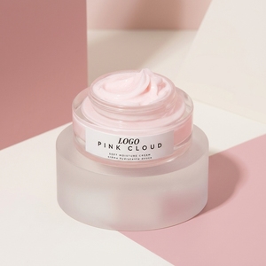 Crème hydratante douce OEM ODM Pink Cloud, squalane et extrait <span class=keywords><strong>de</strong></span> rose, hydratante et lissante, crème hydratante quotidienne pour le visage, pour tous types <span class=keywords><strong>de</strong></span> peaux - Product Image 4