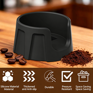 Alfombrilla de Silicona para Café Estilo Italiano, Base Antideslizante para Prensar Espresso, Accesorio Universal para Moler y Distribuir Café - Product Image 3