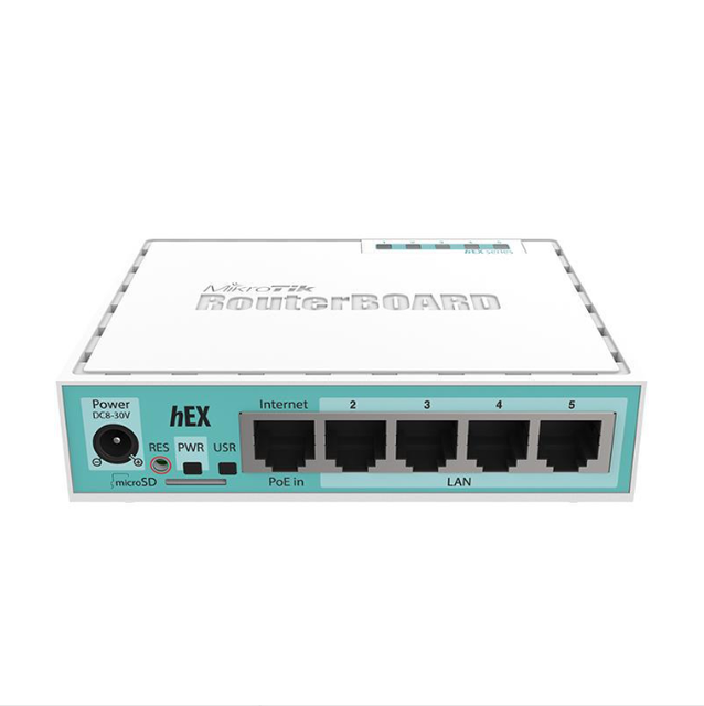 FTTH Mikrotik Gigabit Router Wired Home RB750Gr3 Mini 5-Port Broadband ROS Soft Router Router XPON Onu