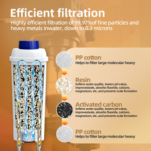 Filtro de Repuesto Compatible PUREZA para Filtro de Agua Original De'Longhi DLSC002, Accesorios para <span class=keywords><strong>Cafeteras</strong></span> Totalmente <span class=keywords><strong>Automáticas</strong></span> - Product Image 5