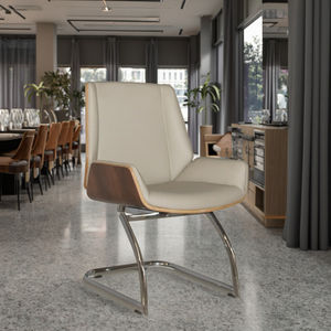 Cadeira Executiva Moderna em Couro Profissional com Juntas Reforçadas em Aço para Salões Comerciais - Product Image 5