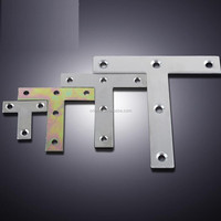 Estampage de l'acier L /T/I/croix forme plaque d'angle de connexion support d'angle plat support d'angle pour meubles