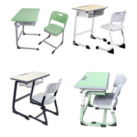 Chaises d'école en métal durable et direct d'usine Table de formation unique moderne pour utilisation en classe primaire et secondaire