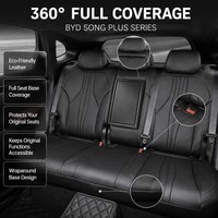 Housse de siège auto sur mesure pour BYD Sealion 6 2024, cuir Nappa et daim, imperméable, facile à nettoyer, ensemble complet, fabricant direct