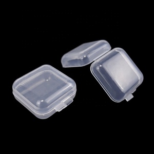 Bán buôn nhỏ vuông vỏ sò rõ ràng hộp nhựa cho các phụ kiện lưu trữ đồ trang sức Earplug bao bì <span class=keywords><strong>container</strong></span> - Product Image 2