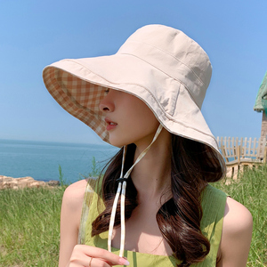 Women's Breathable Cotton <b>Bucket</b> Hat With Daisy Pattern Sun Protection Outdoor Travel Hat Spring Summer Fashionable Fisherman - Product Image 1