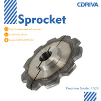 Piñón Dividido de Acero Inoxidable/Acero Personalizado Cdriva para Transportadores Industriales/Clasificación Automatizada/Equipos de Fitness/Motocicletas