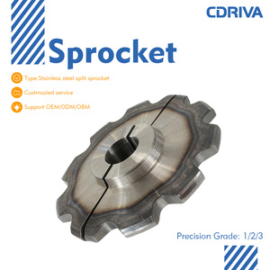 เฟืองสเตนเลส/เหล็กแบบแยกส่วนสั่งทำพิเศษของ Cdriva สำหรับสายพานลำเลียงอุตสาหกรรม/การคัดแยกอัตโนมัติ/อุปกรณ์ฟิตเนส/รถจักรยานยนต์ - Product Image 2