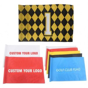 Drapeaux de golf personnalisés avec logo d'entreprise pour tournois, drapeaux décoratifs élégants pour l'extérieur, impression personnalisée, drapeau de golf extérieur - Product Image 1
