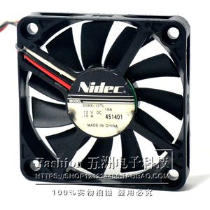 นิเด็ค D06X-12TL 60 มม. 12V 0.10A ตลับลูกปืนพัดลมเงียบสำหรับระบายความร้อน CPU - Product Image 1