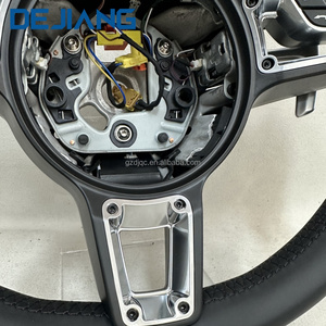 Volant <span class=keywords><strong>sport</strong></span> en cuir pleine fleur personnalisé, fourni par l'usine, accessoires pour Porsche 991 <span class=keywords><strong>911</strong></span> 992 718 918CARRERA GT Macan Cayman - Product Image 6