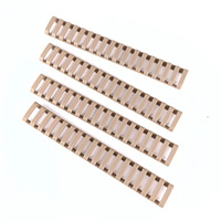 Bandes de main en caoutchouc de haute qualité 4-Pack Plaques de forend enveloppées trapézoïdales Noir Accessoires de plein air Accessoires de chasse