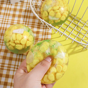 Nouvelle série de boules de soupe de maïs sucrées de style chinois de 6 cm, jouet anti-stress en TPR, cadeau pour enfants et adultes - Product Image 2