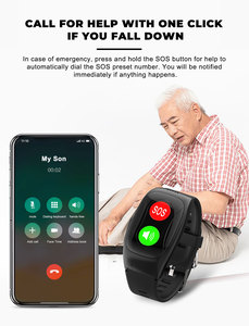 นาฬิกาอัจฉริยะ VH67 NFC ระบบระบุตำแหน่งความแม่นยำสูง GPS+BDS+LBS+WIFI+G-SENSOR+AGPS+BLE พร้อมระบบ SOS ฉุกเฉินสำหรับผู้สูงอายุ มาตรฐาน IP67 ตัวเรือนสแตนเลส - Product Image 2
