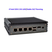 Intel J4125 Güvenlik Duvarı Cihazı 4x2.5GbE I226-V Fansız Yazılım Tabanlı Yönlendirici AES-NI DDR4 OPNsense PfSense OpenWrt Küçük Ofisler için VPN