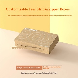 Cajas de Cartón Corrugado Personalizadas con Tira Desprendible, Embalaje de Cartón Impreso a Color y Cajas con Cierre - Product Image 1
