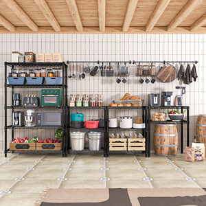 MZG Modern Design Heavy Duty Wire Shelving NSF <b>Storage</b> Rack Approved 5-Tier Black Metal <b>Kitchen</b> Wire Shelf <b>Unit</b> - Product Image 6