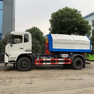 Camión de Basura Dongfeng Nuevo de 10 Toneladas con Elevador de Gancho Manual Diésel - Product Image 1