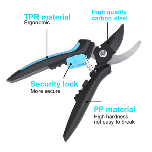 Ciseaux à lame incurvée personnalisés SK5 Ergo en acier au carbone, outils manuels de contournement, cisailles pour fleurs, fruits, roses, sécateurs de jardin - Product Image 4