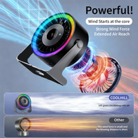 Ventilador de Mesa Turbo, Recargable por USB, 4000mAh, 100 Velocidades, Pantalla Digital, Ultra Silencioso, Pequeño, para Hogar, Oficina, Circulador de Aire, Ventilador de Escritorio