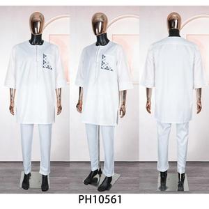 Abbigliamento Tradizionale da Uomo 2026: Nuovo Completo Oversize 2 Pezzi (Camicia e Pantaloni) - Set da Vacanza - Product Image 4